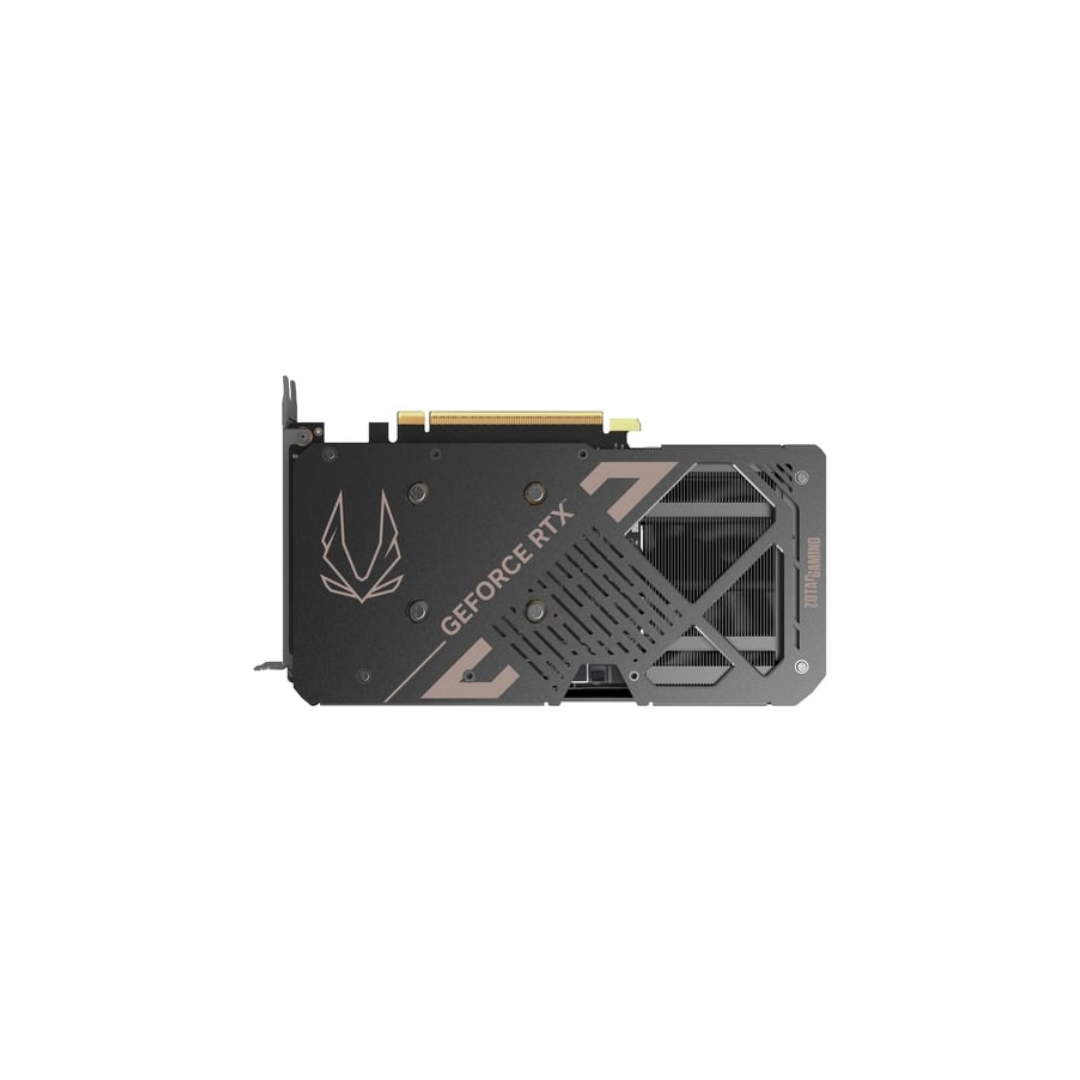 ZOTAC RTX 5060 AMP Edition 8GB graphics card with dual-fan IceStorm 2.0 cooling, DLSS 3, and ray tracing support.