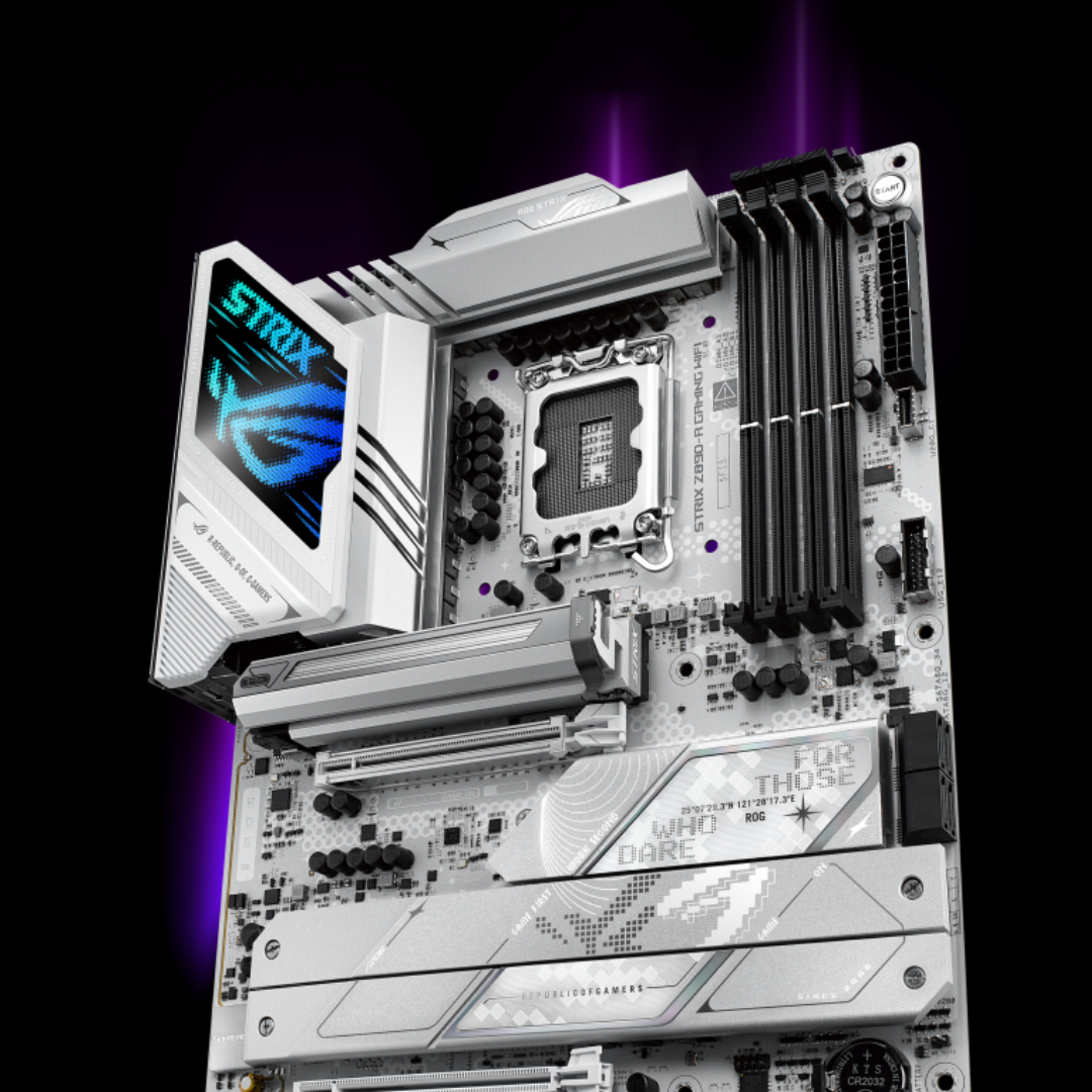 ASUS ROG Strix Z890-A Gaming WiFi Z890 LGA 1851 ATX, Intel® Core™ Ultra Series 2 Motherboard, Advanced AI PC Ready, 16+2+1+2-Stage, DDR5, WiFi 7, 2.5G, 5X M.2, Thunderbolt™ 4, USB Type-C, AI