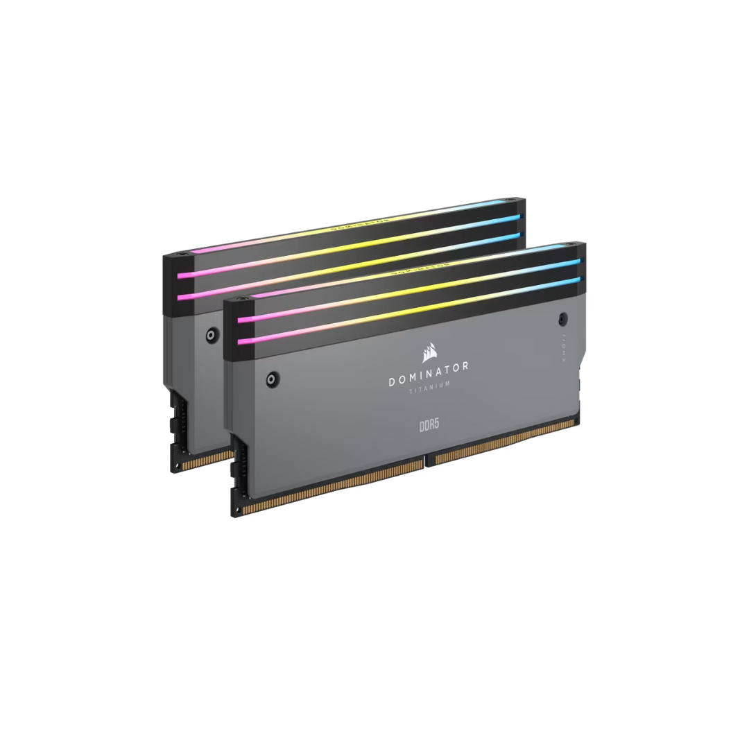 CORSAIR DOMINATOR TITANIUM RGB DDR5 RAM 64GB (2x32GB) DDR5 6000MHz CL30 AMD EXPO iCUE Compatible Computer Memory - Grey (CMP64GX5M2B6000Z30) (2)