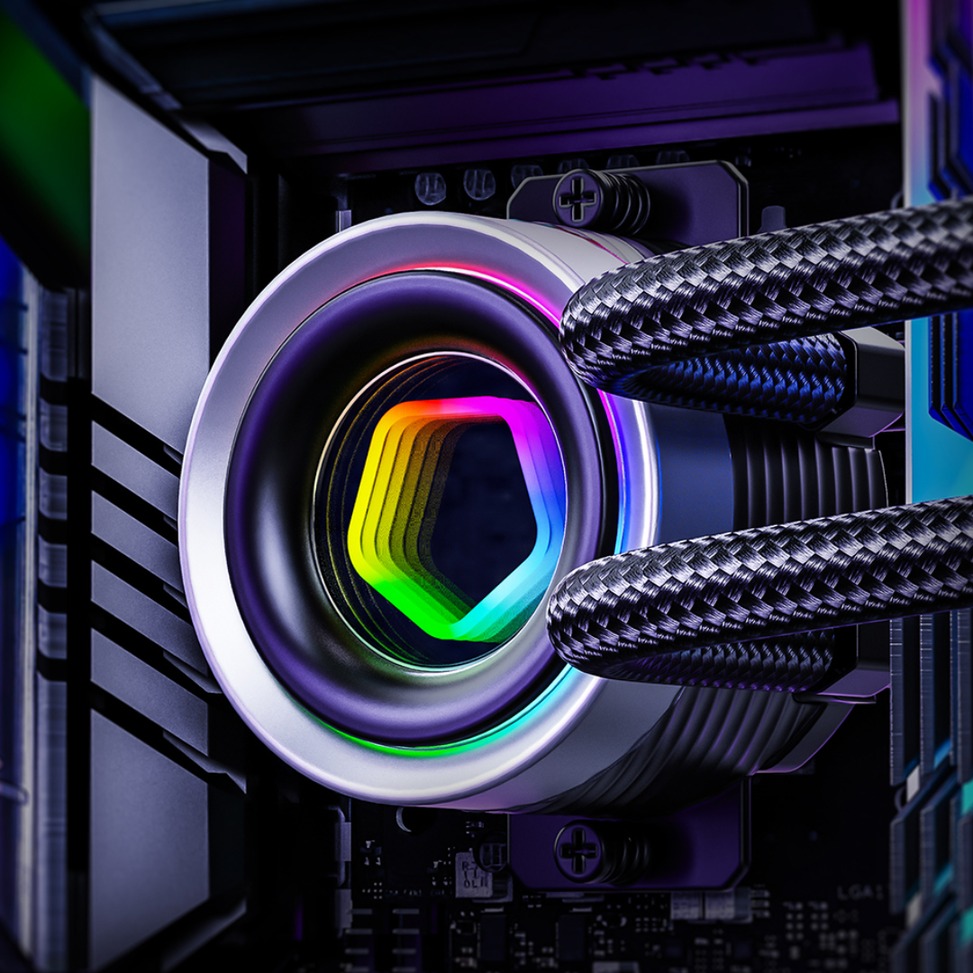 ID-COOLING FX360 INF 360mm Liquid CPU Cooler, AIO Cooler with ARGB Infinity Mirror Effect