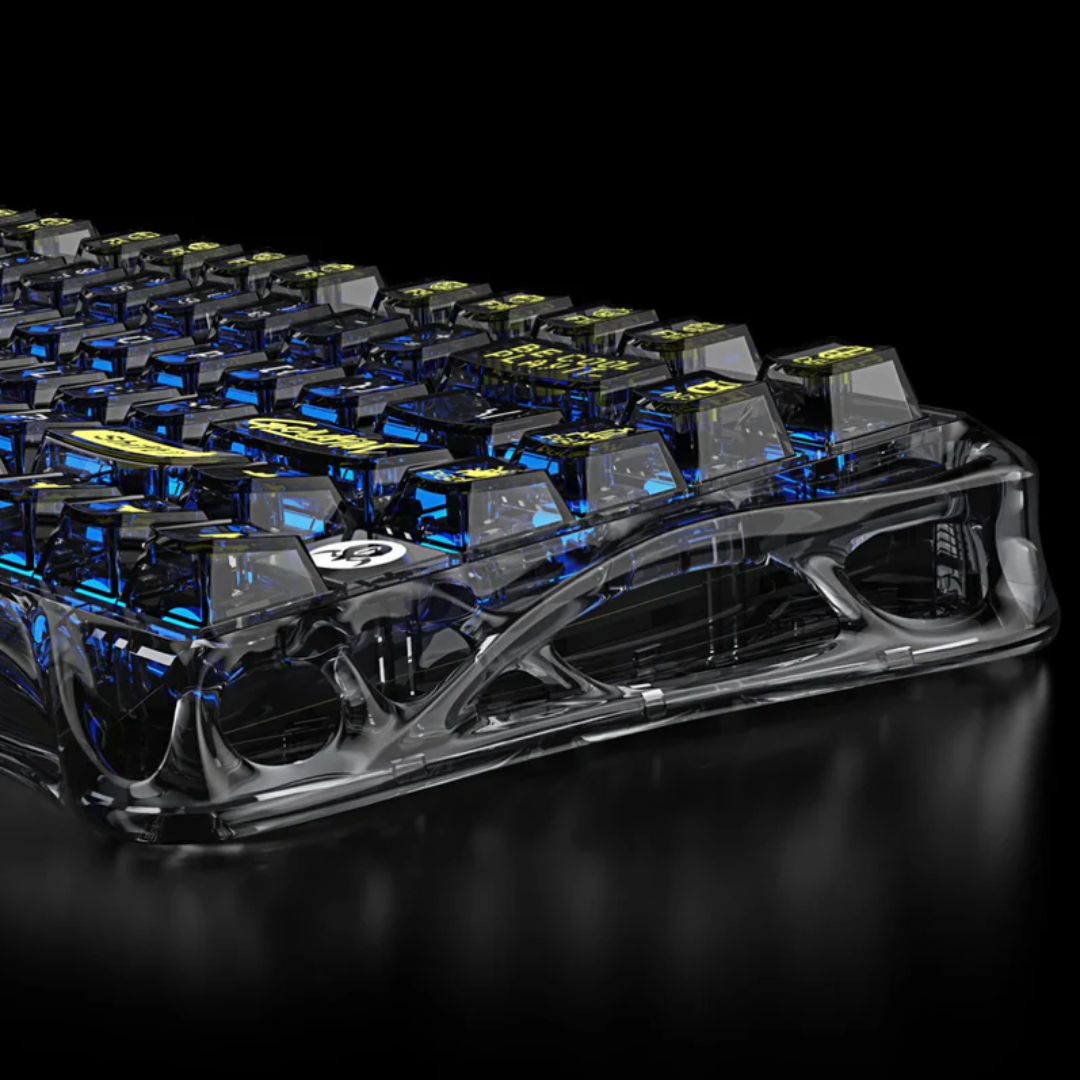 GravaStar Mercury K1 Lite - Transparent Black Gaming Keyboard